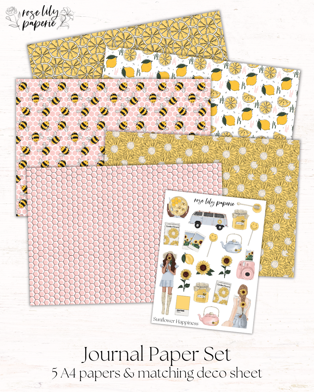 Sunflower Happiness Journal Set