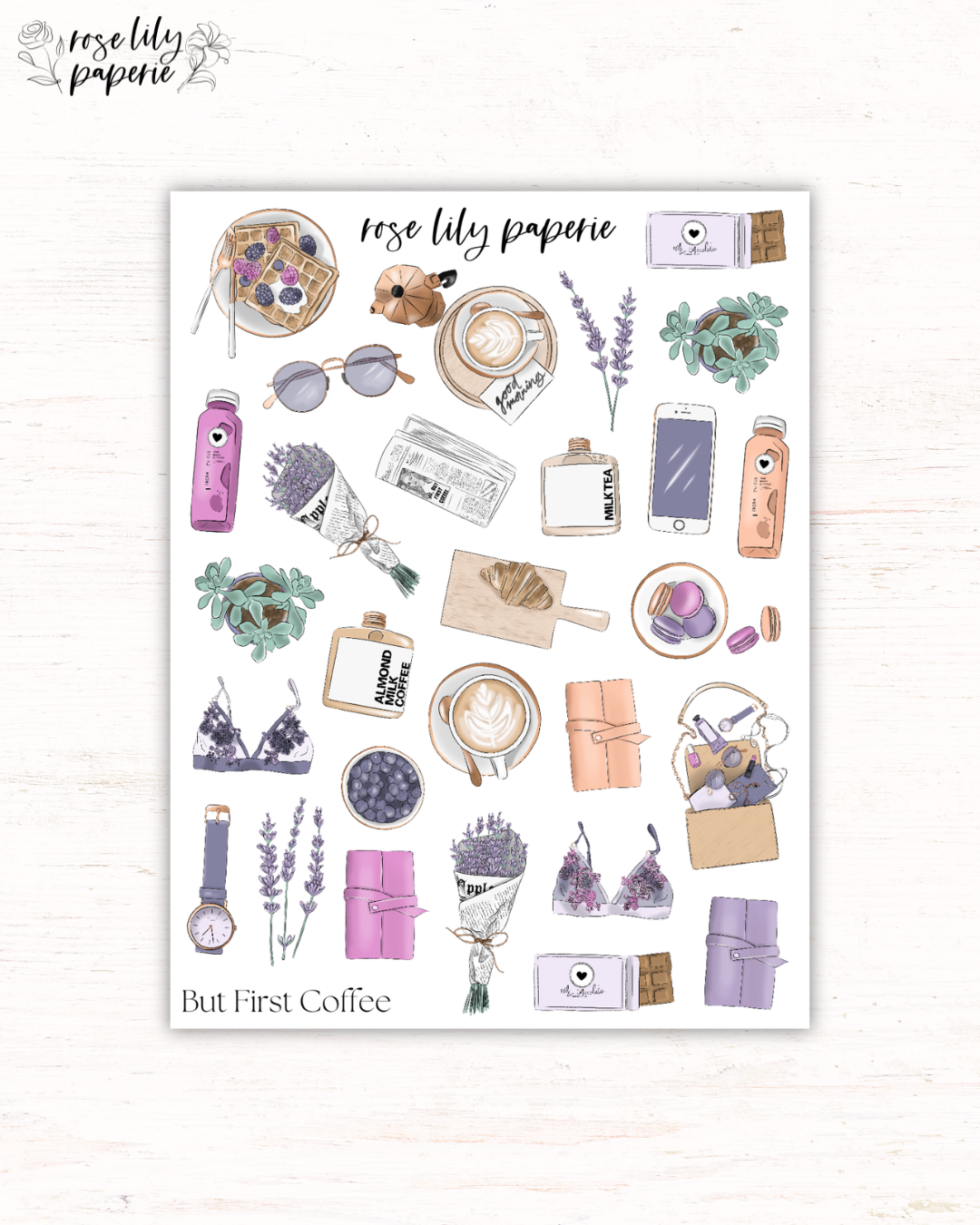 But First Coffee Sticker Sheet