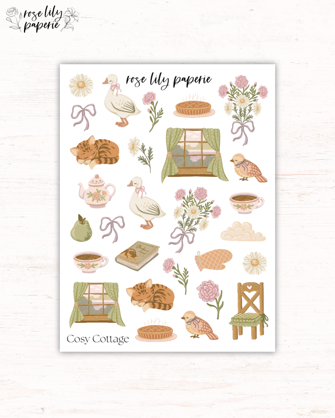 Cosy Cottage Sticker Sheet