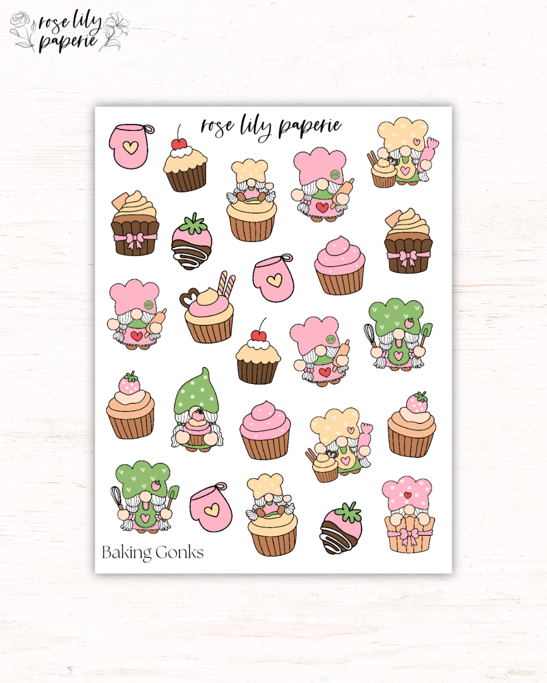 Baking Gonks Sticker Sheet