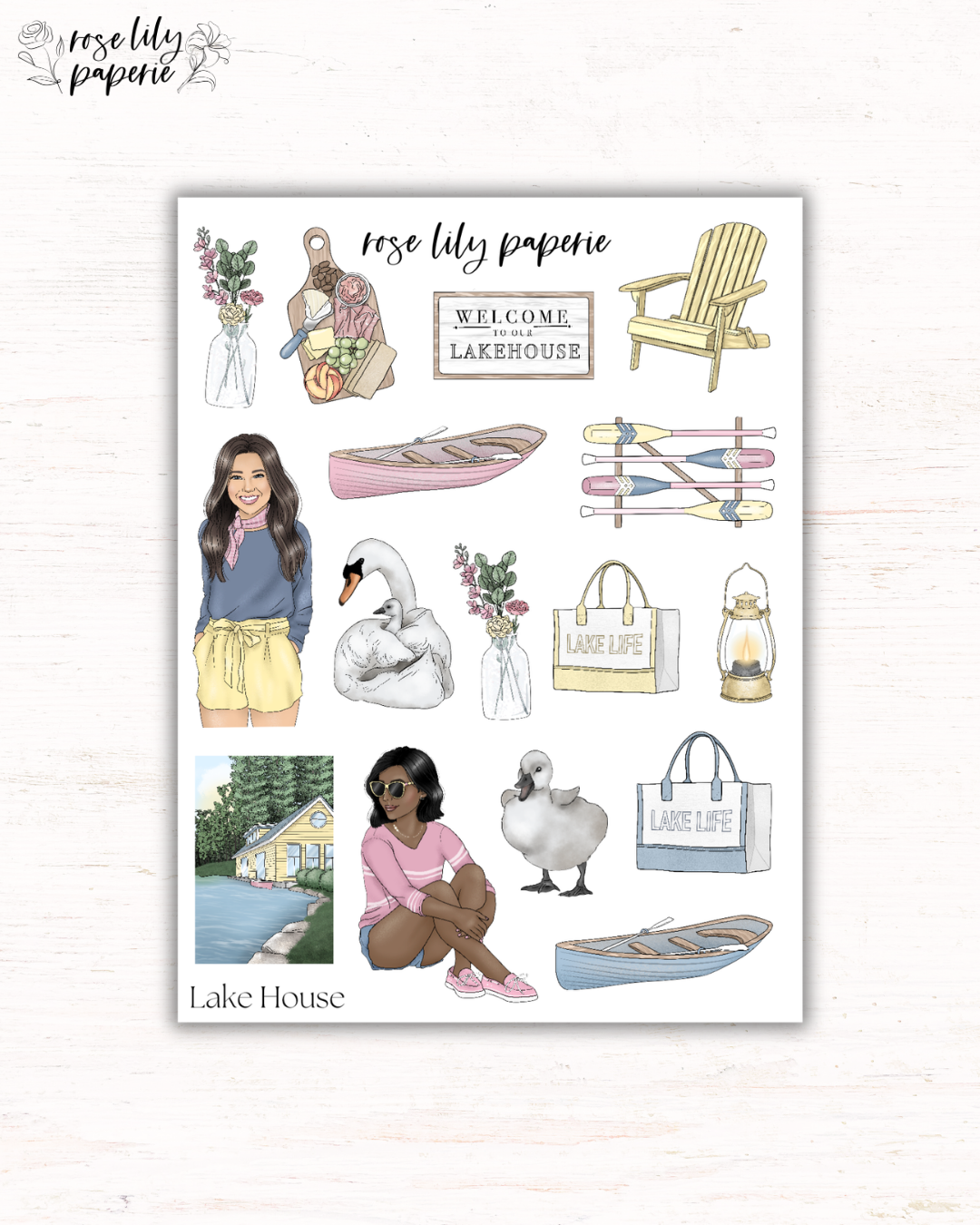 Lake House Sticker Sheet