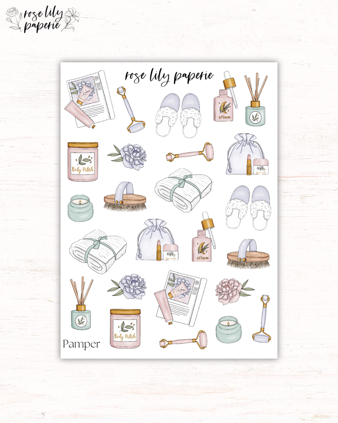 Pamper Sticker Sheet