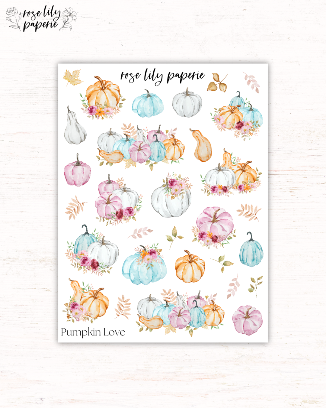 Pumpkin Love Sticker Sheet