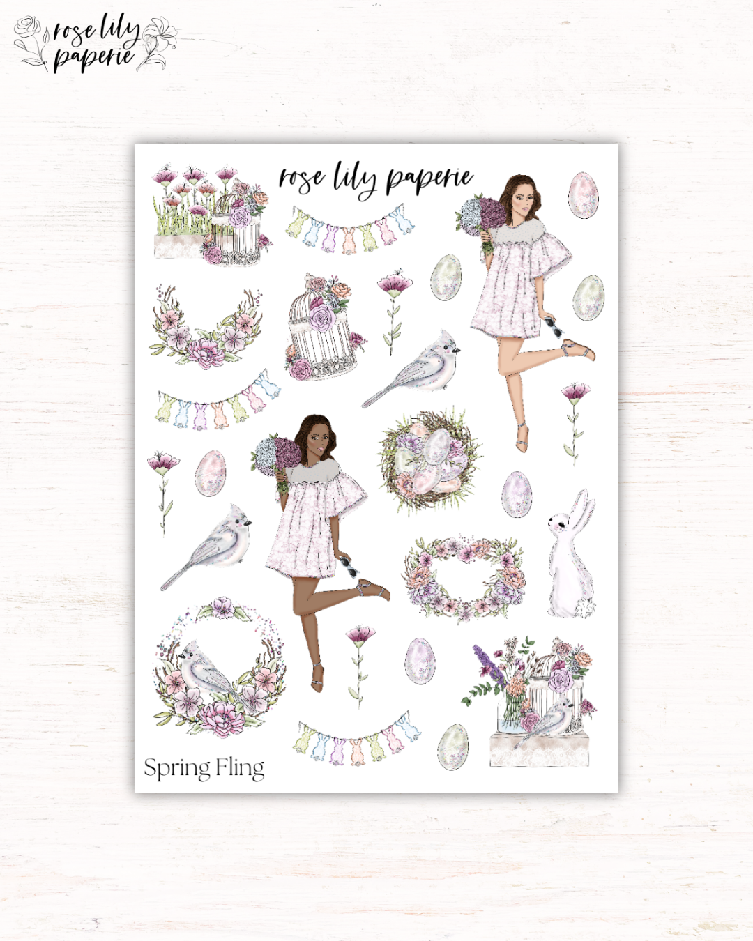 Spring Fling Sticker Sheet