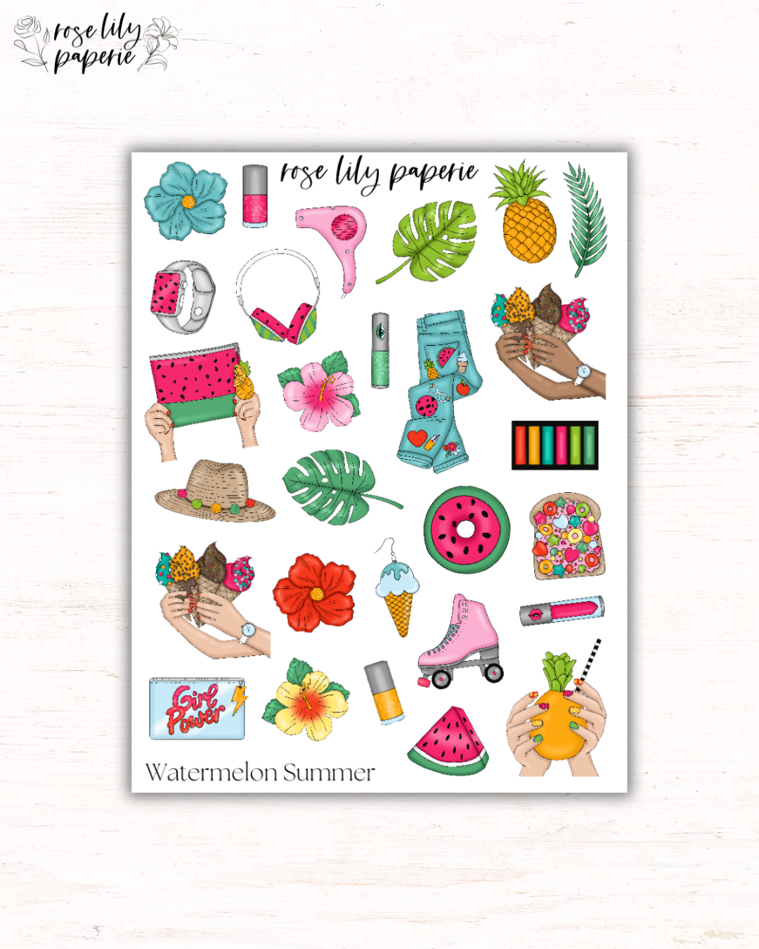 Watermelon Summer Sticker Sheet