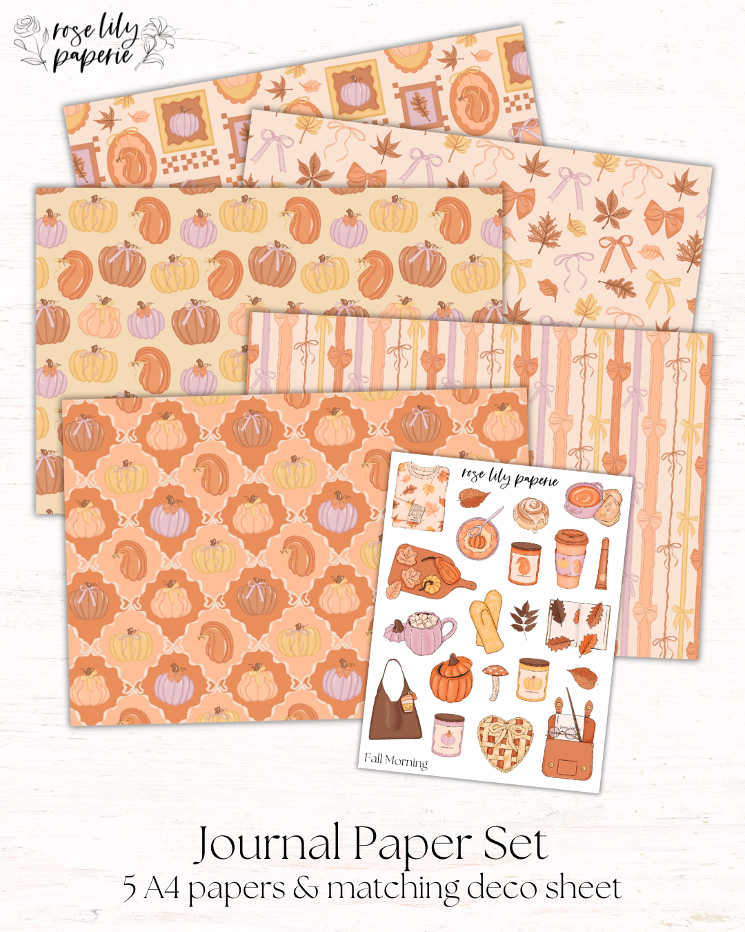 Fall Morning Journal Set