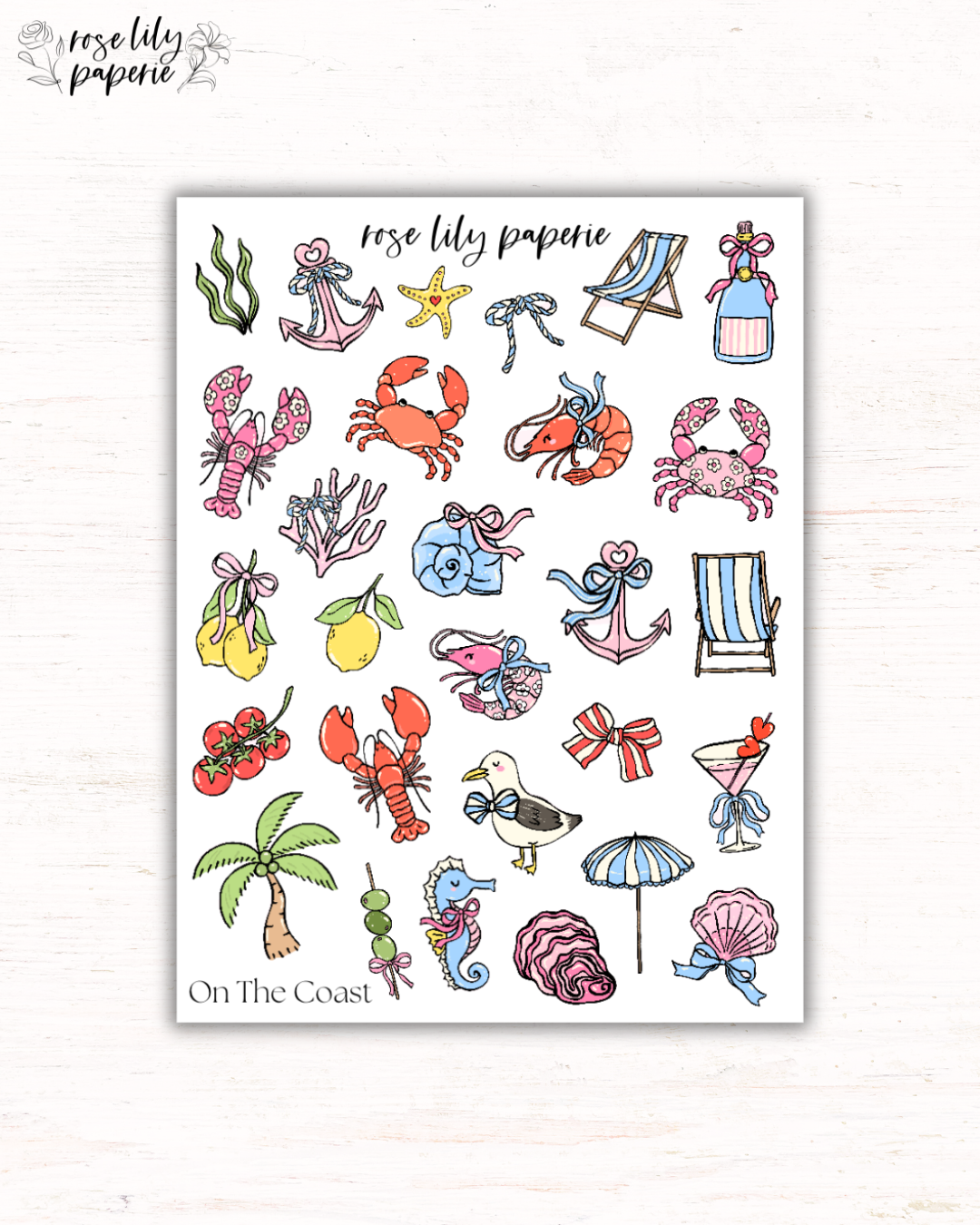 On The Coast Sticker Sheet