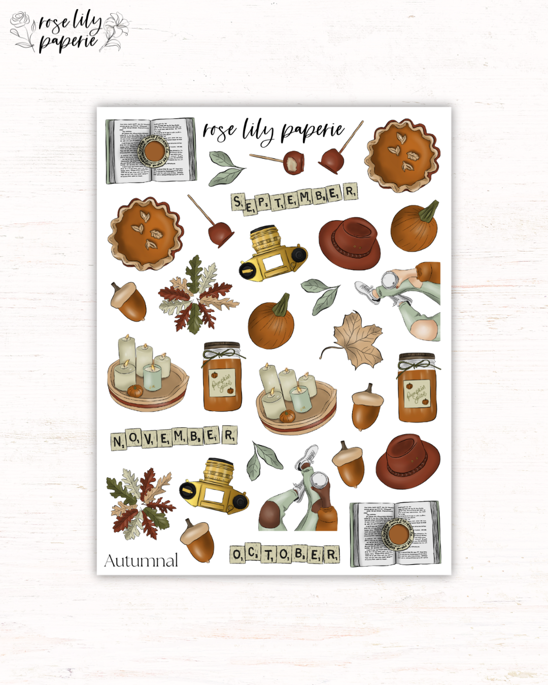 Autumnal Sticker Sheet