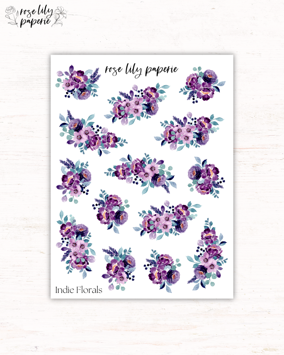 Indie Florals Sticker Sheet