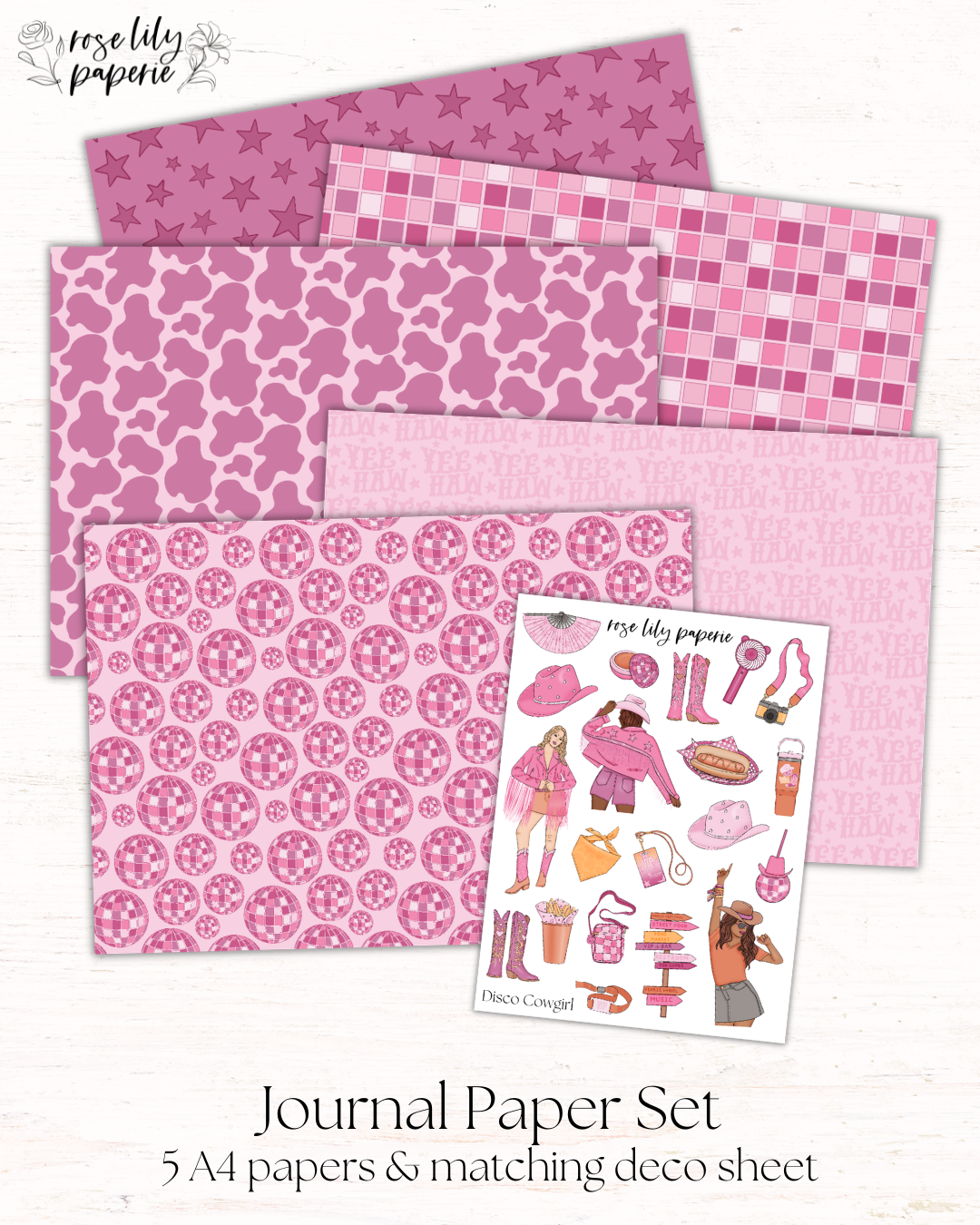 Disco Cowgirl Journal Set