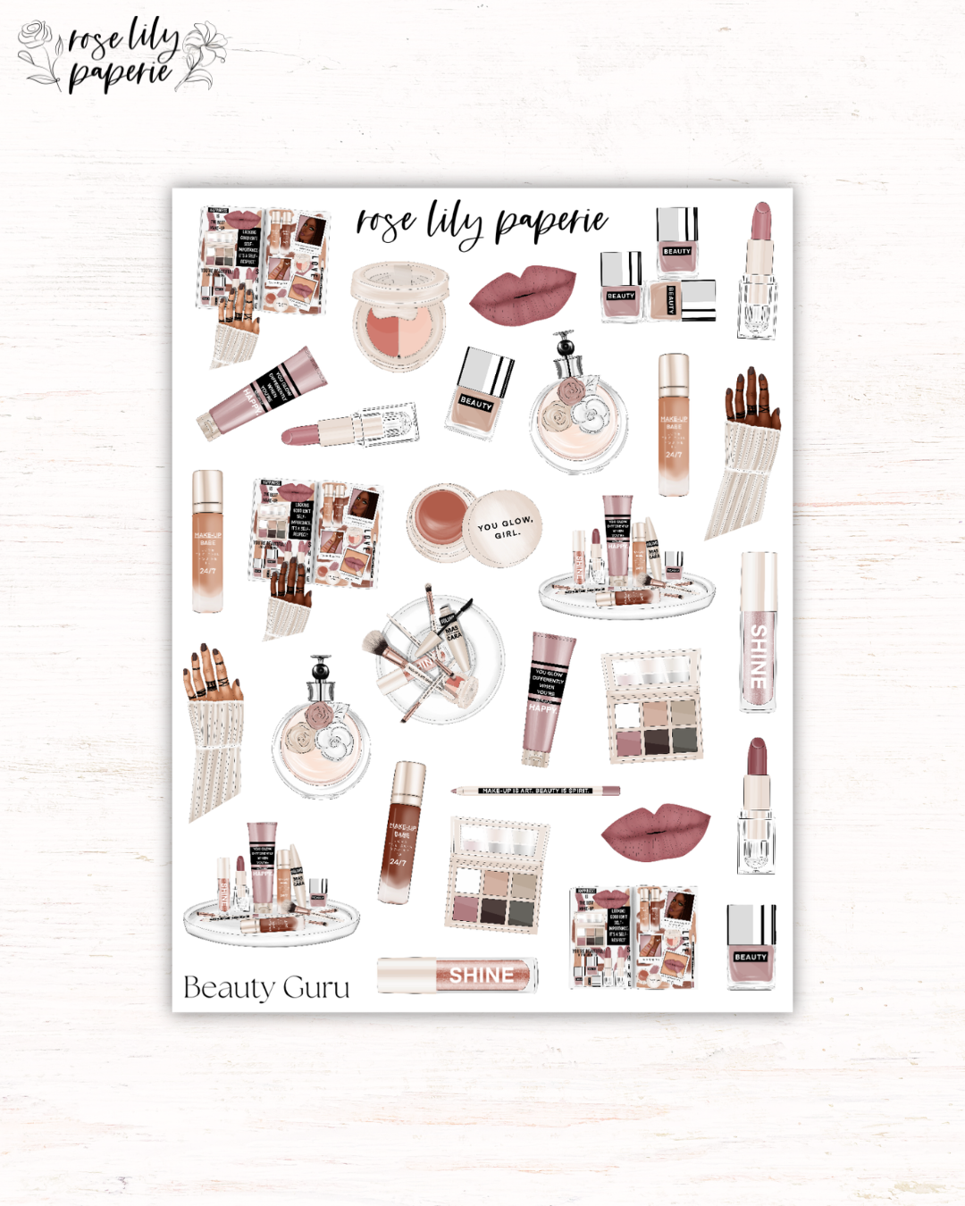 Beauty Guru Sticker Sheet