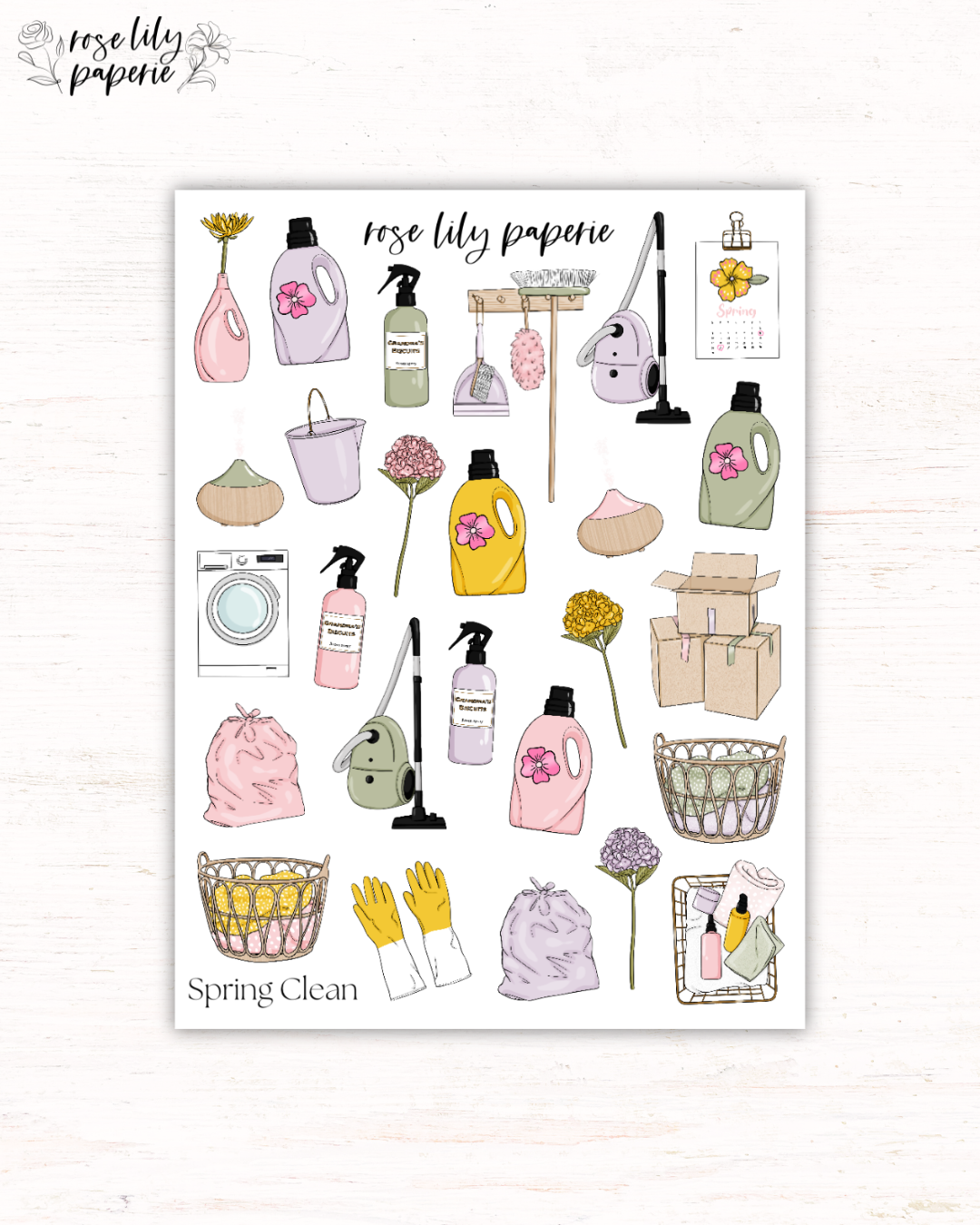 Spring Clean Sticker Sheet