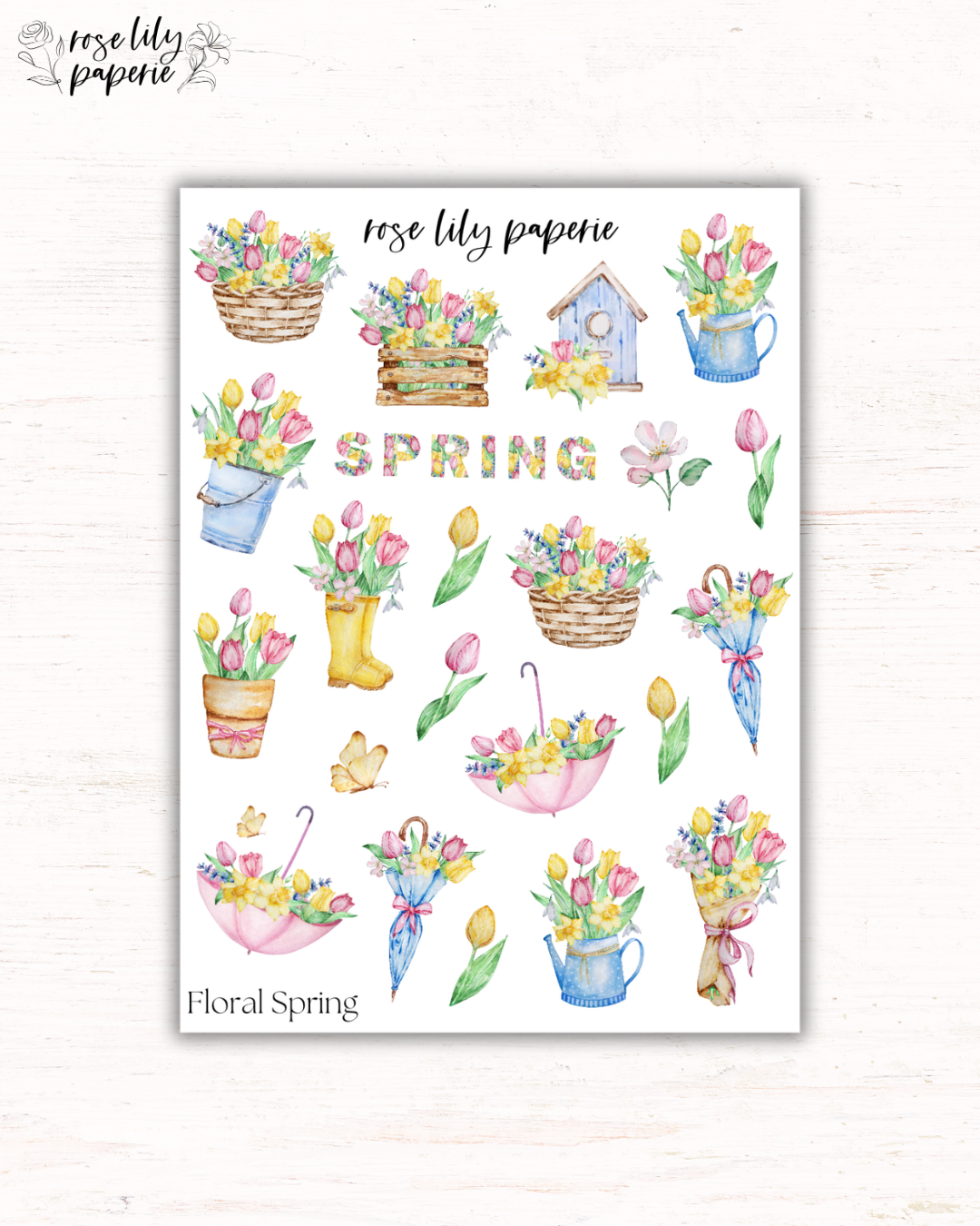 Floral Spring Sticker Sheet