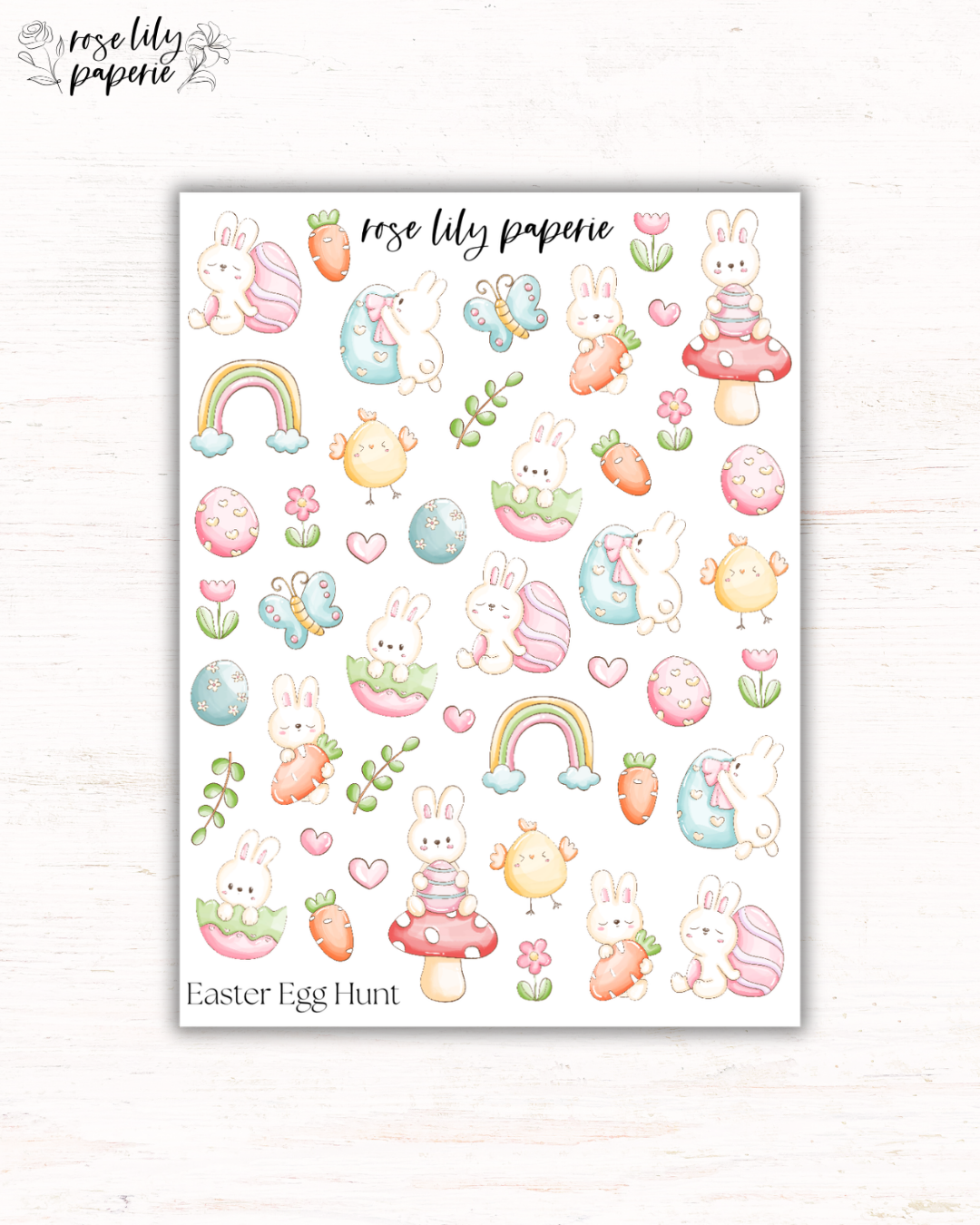 Easter Egg Hunt Sticker Sheet