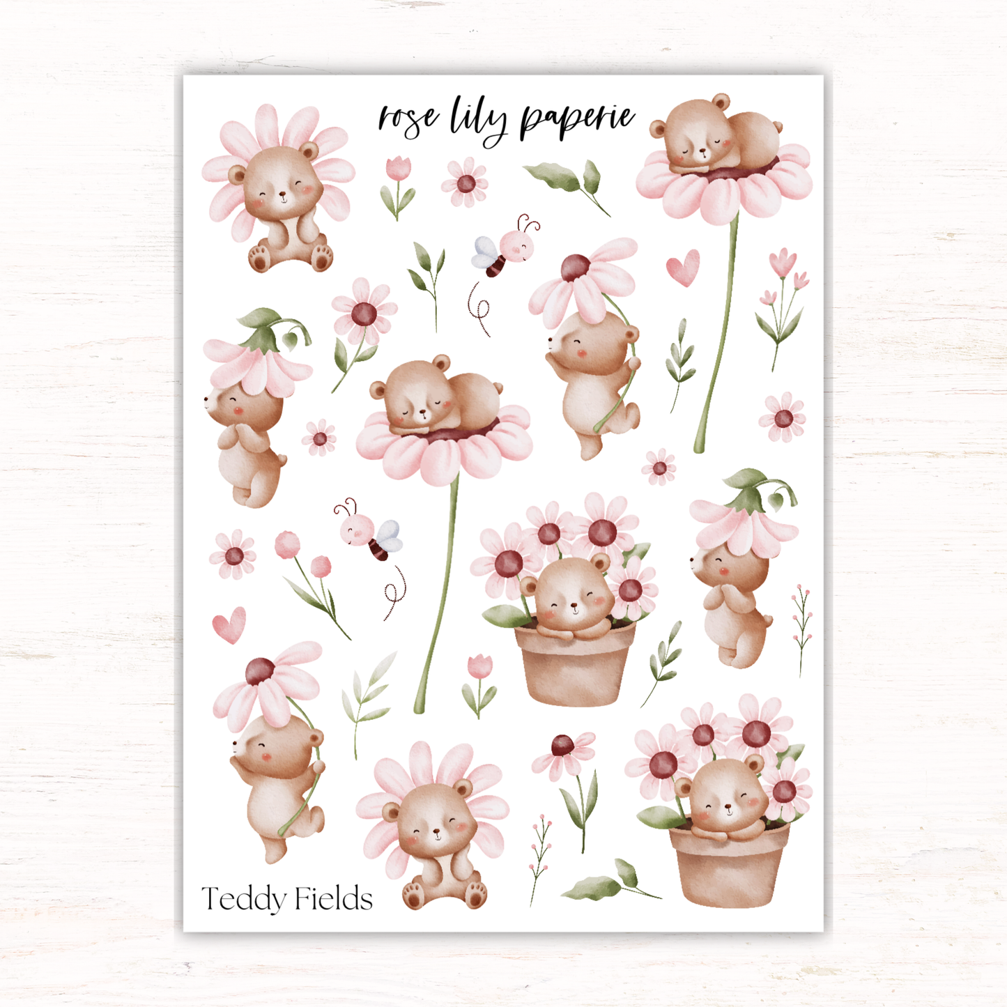 Teddy Fields Sticker Sheet