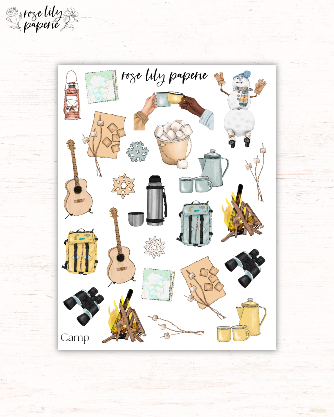 Camp Sticker Sheet