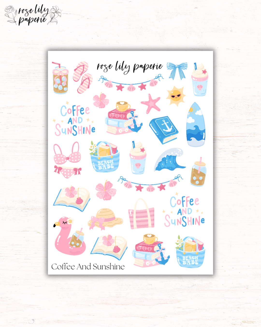 Coffee And Sunshine Sticker Sheet