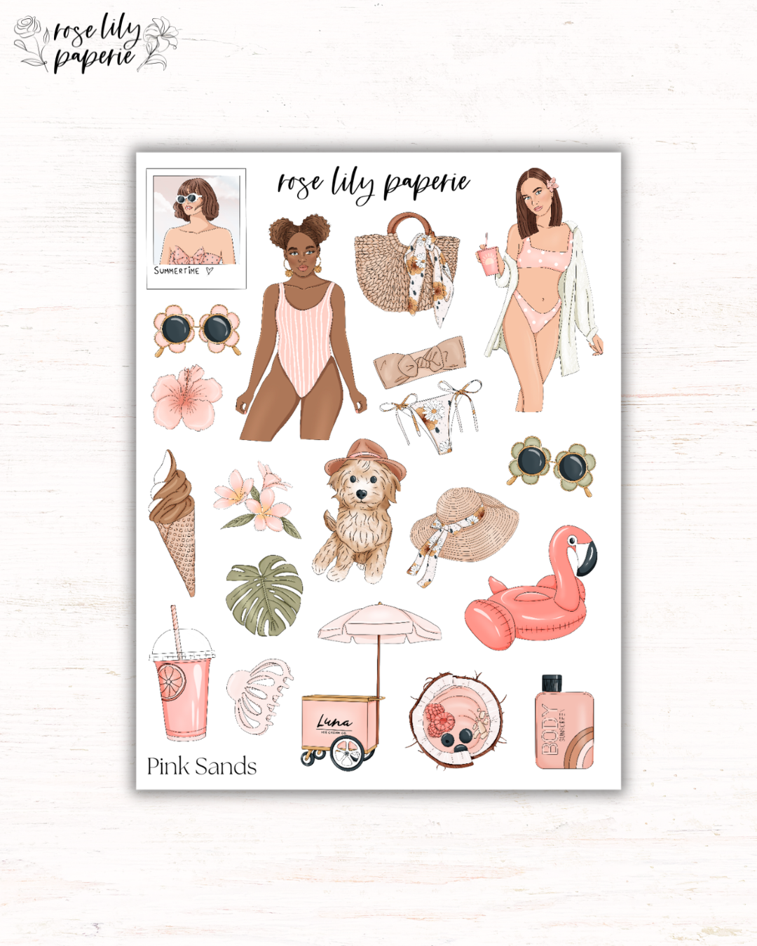 Pink Sands Sticker Sheet