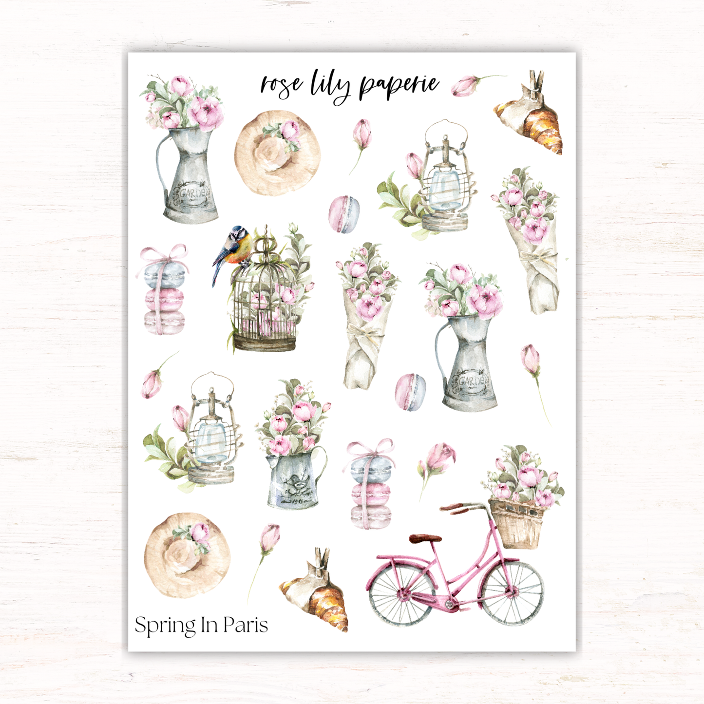 Spring In Paris Sticker Sheet