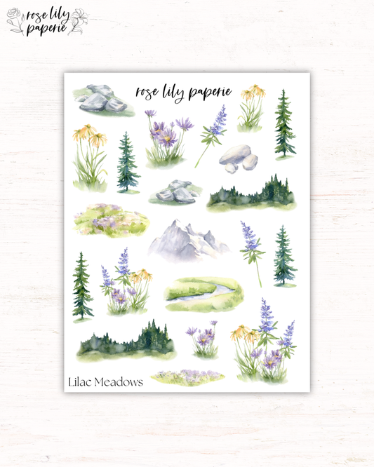 Lilac Meadows Sticker Sheet