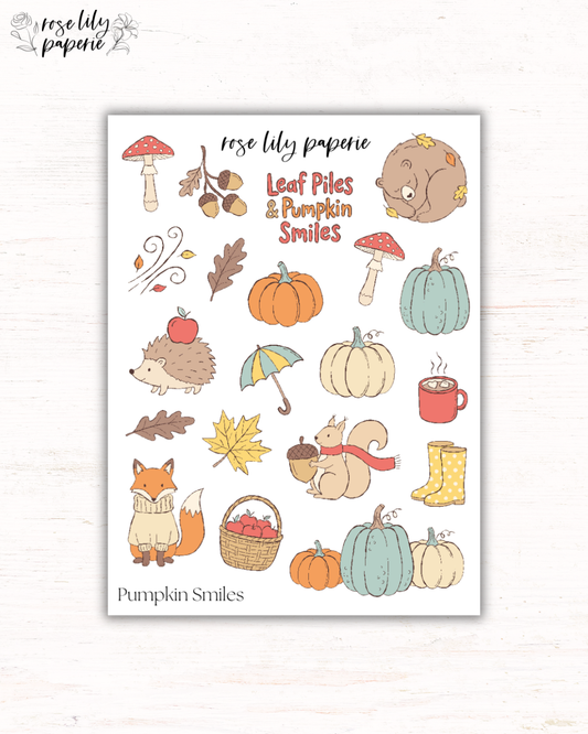 Pumpkin Smiles Sticker Sheet