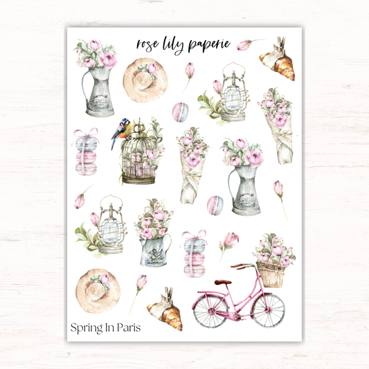 Spring In Paris Sticker Sheet