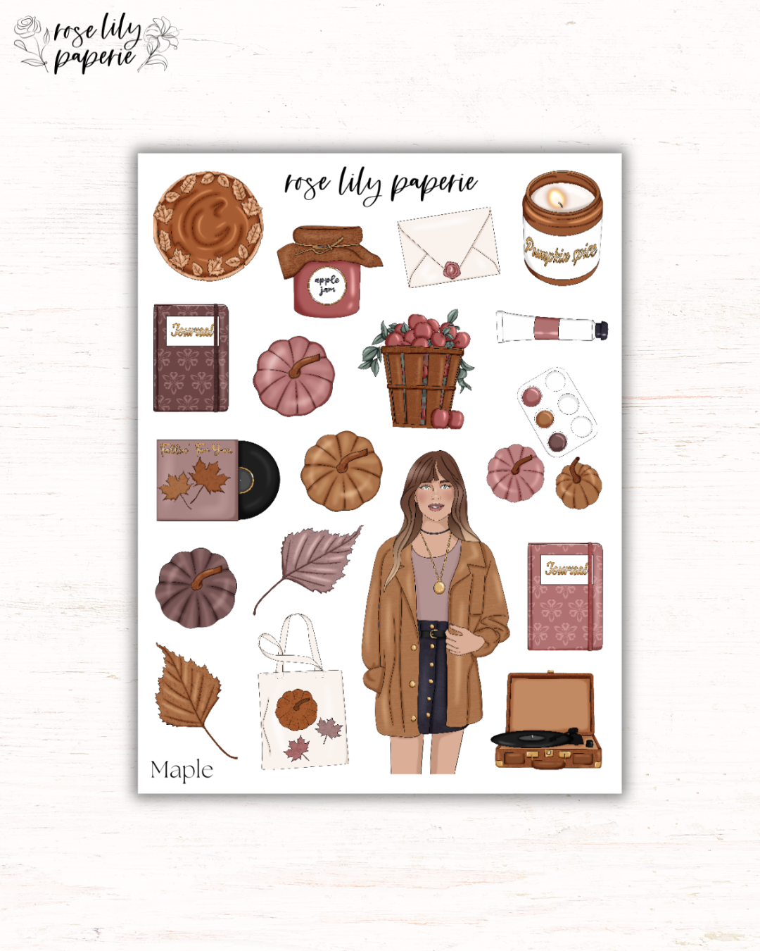 Maple Sticker Sheet