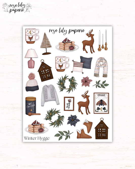 Winter Hygge Sticker Sheet