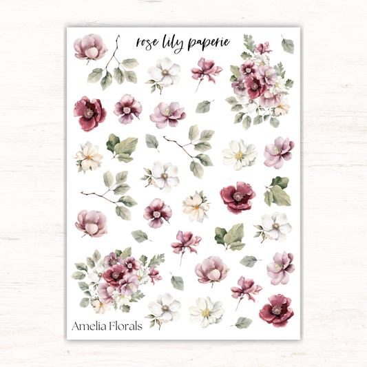 Amelia Floral Sticker Sheet
