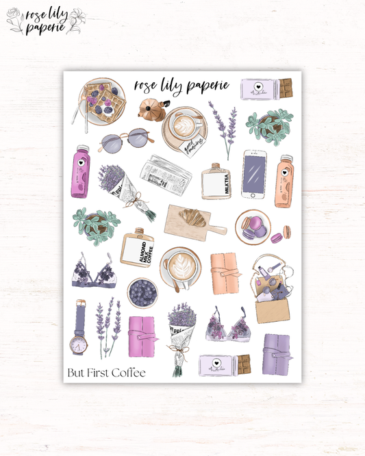 But First Coffee Sticker Sheet