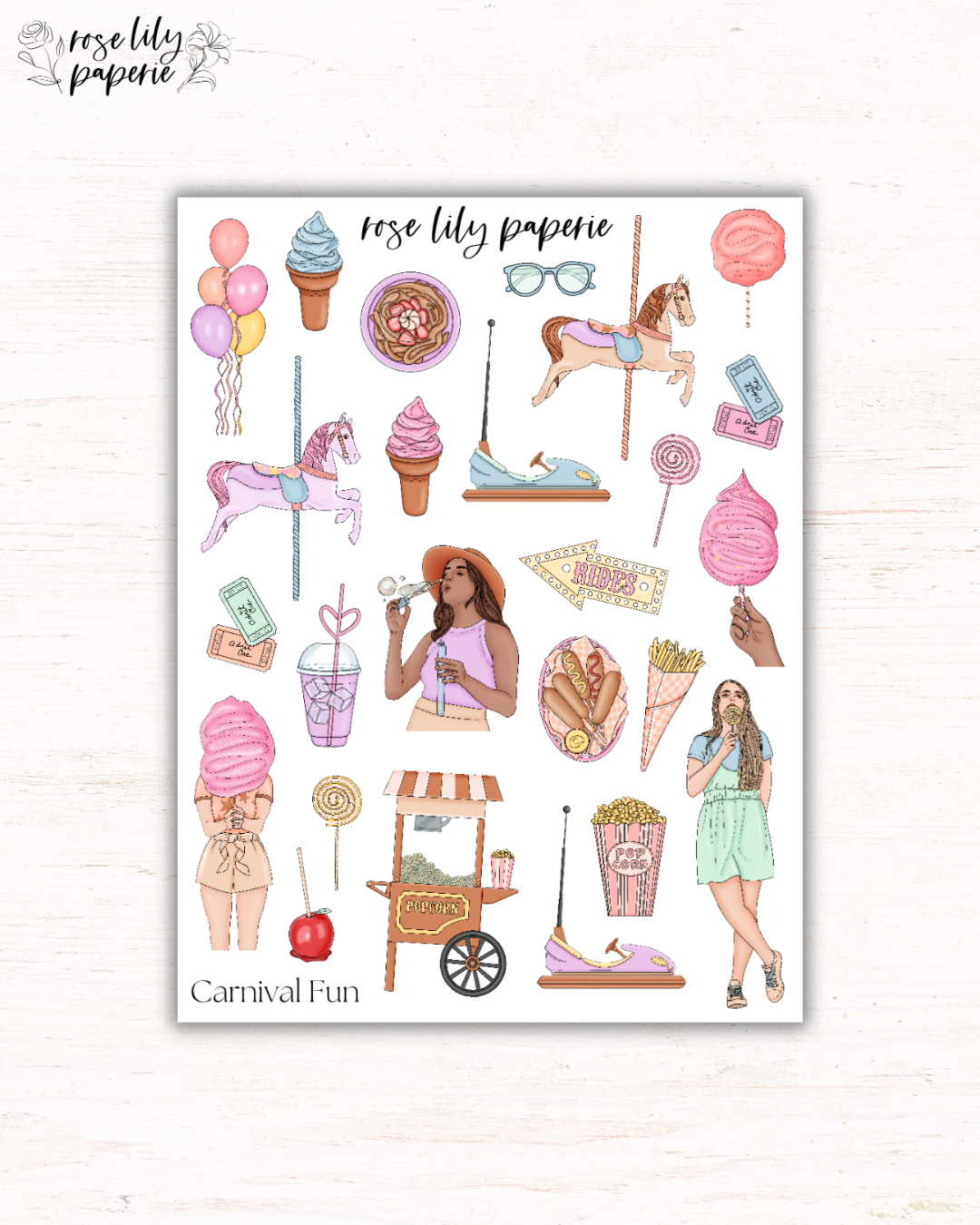 Carnival Fun Sticker Sheet