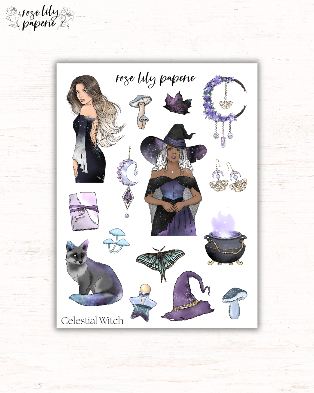 Celestial Witch Sticker Sheet