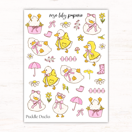 Puddle Ducks Sticker Sheet