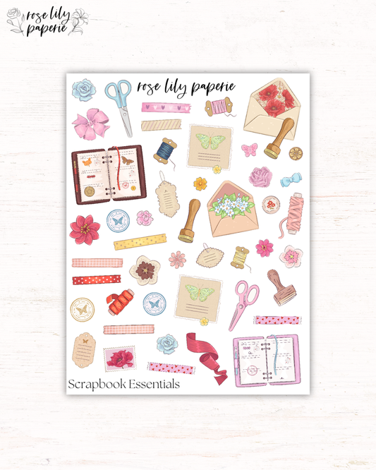 Scrapbook Essentials Sticker Sheet