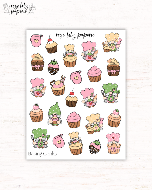 Baking Gonks Sticker Sheet