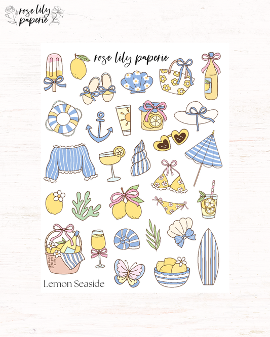 Summer Seaside Sticker Sheet