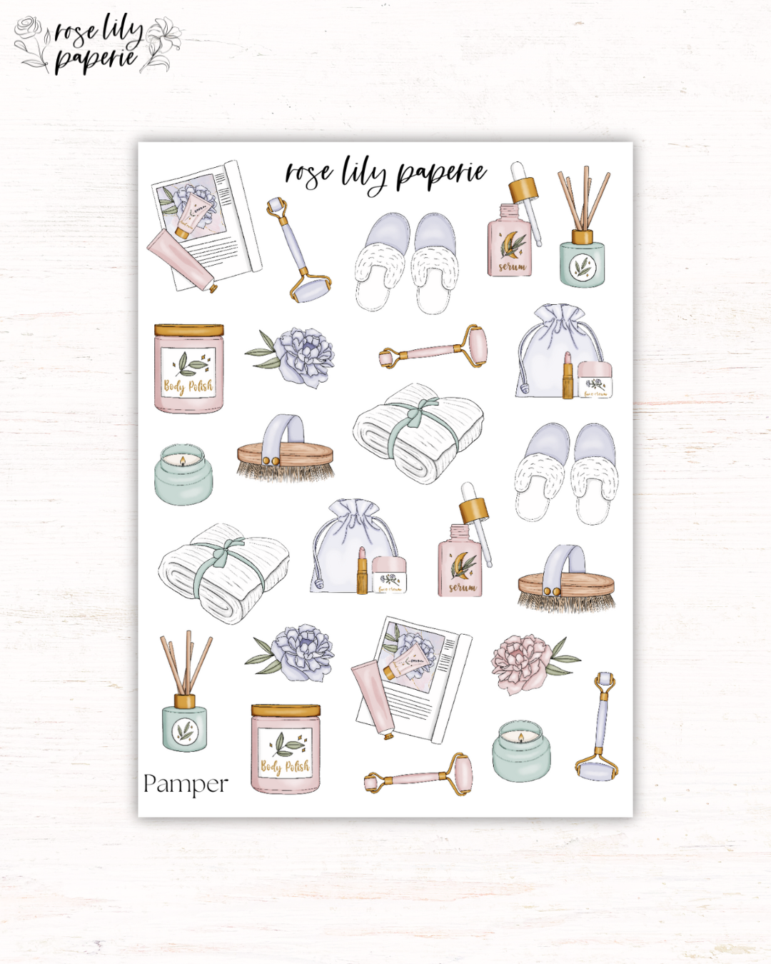 Pamper Sticker Sheet