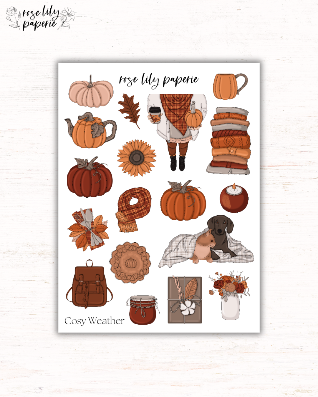 Cosy Weather Sticker Sheet