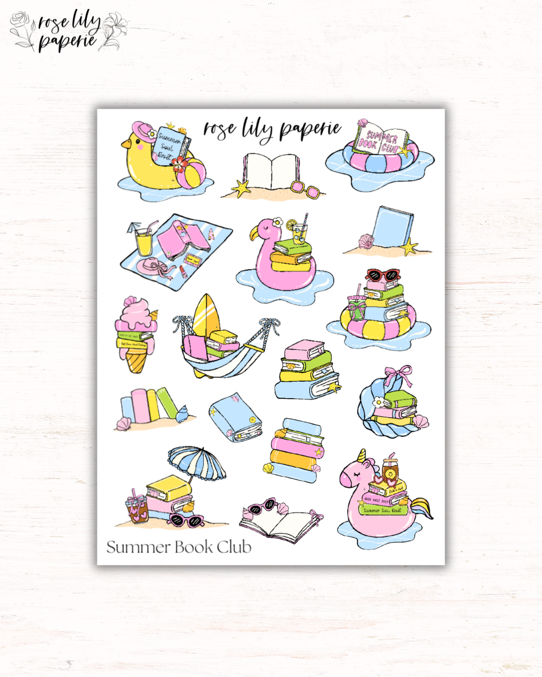 Summer Book Club Sticker Sheet