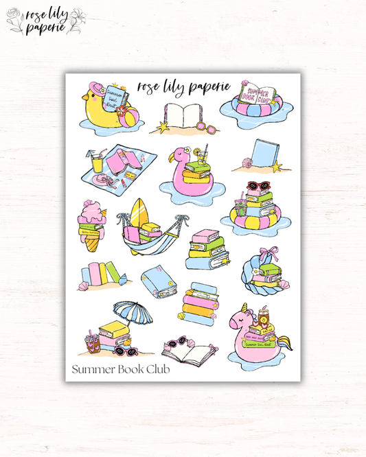 Summer Book Club Sticker Sheet