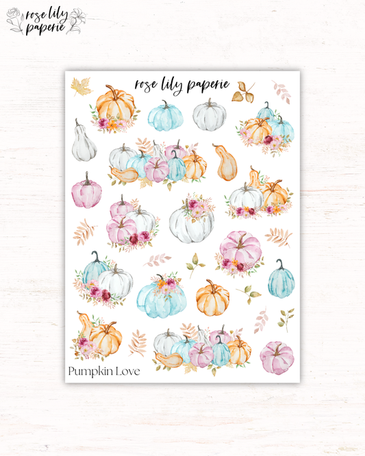 Pumpkin Love Sticker Sheet