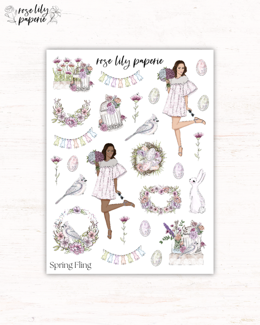 Spring Fling Sticker Sheet