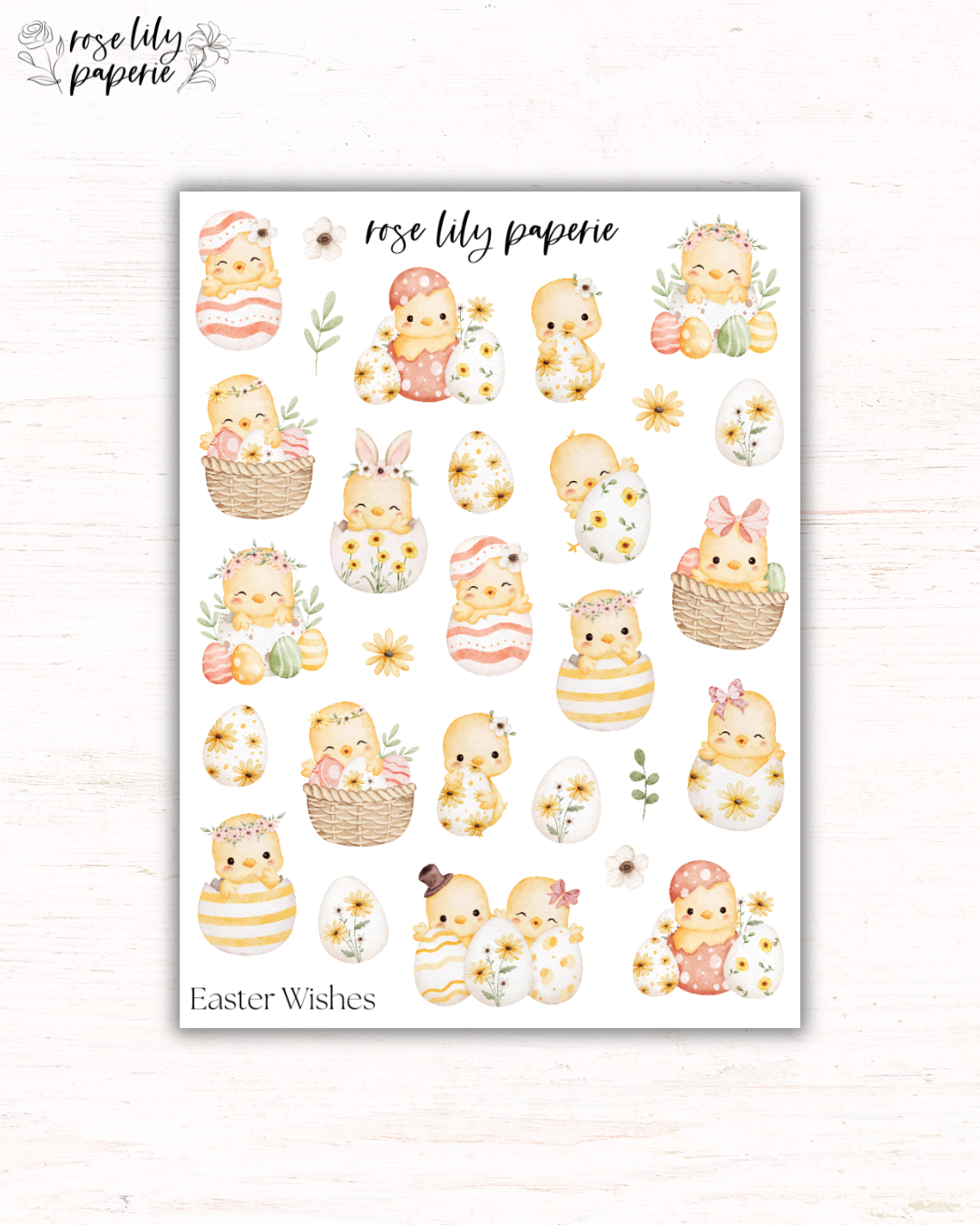 Easter Wishes Sticker Sheet