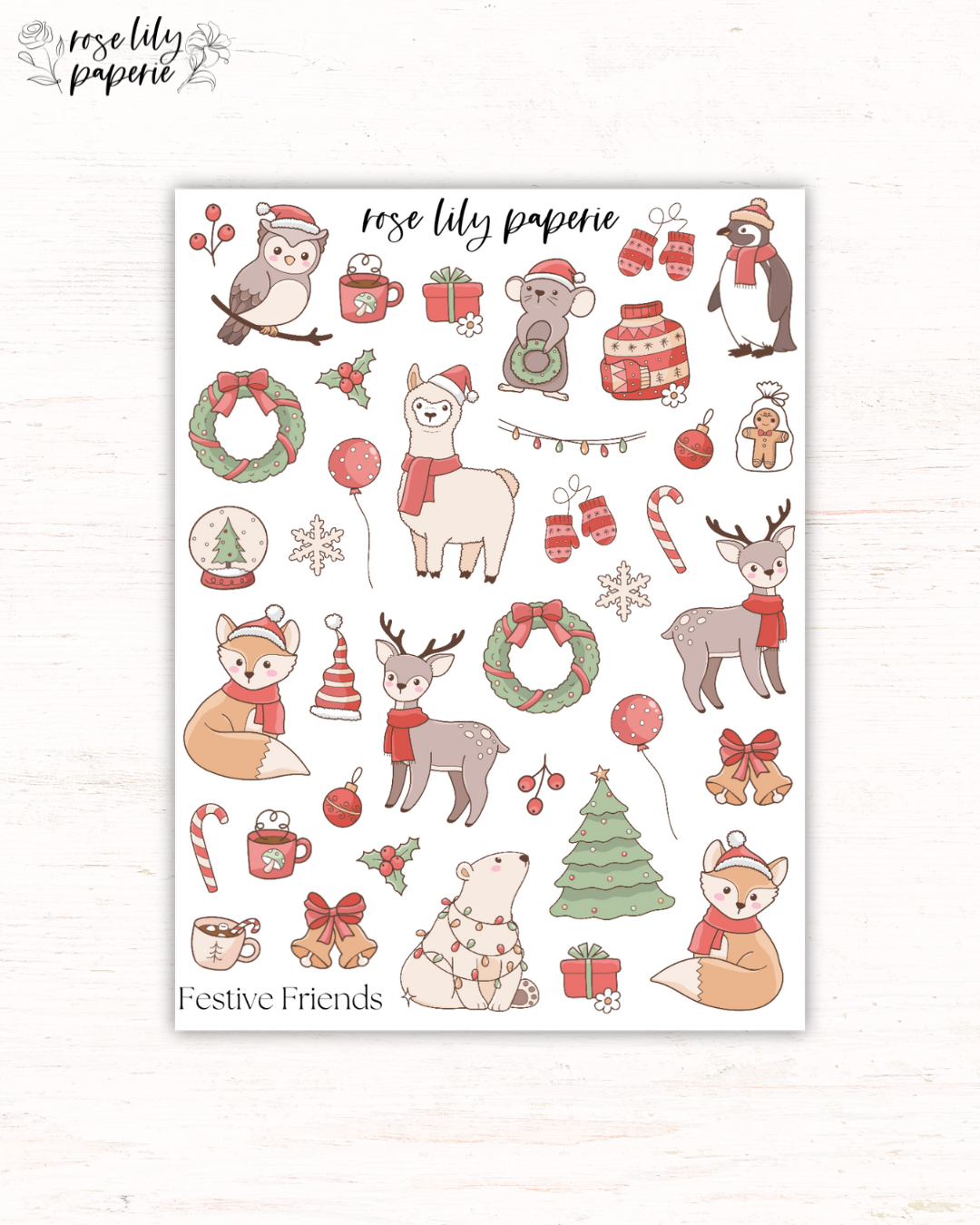 Festive Friends Sticker Sheet
