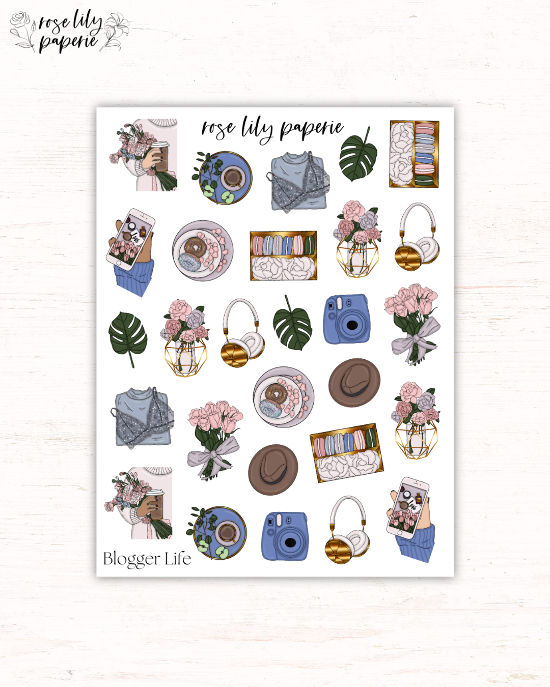 Blogger Life Sticker Sheet