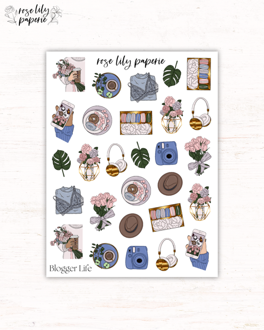 Blogger Life Sticker Sheet