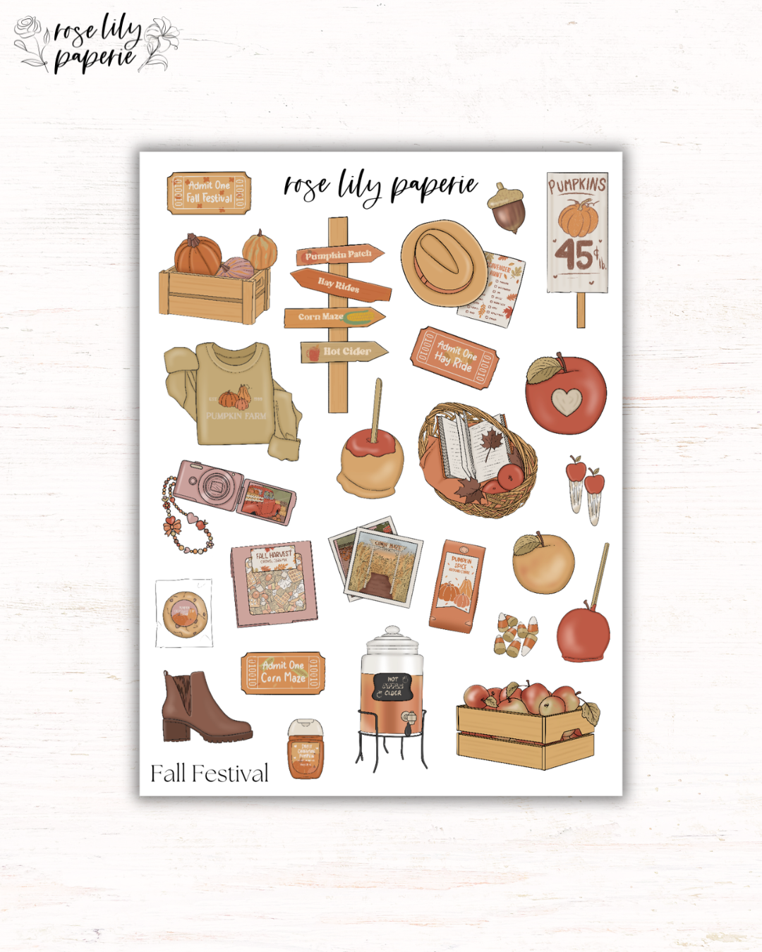 Fall Festival Sticker Sheet