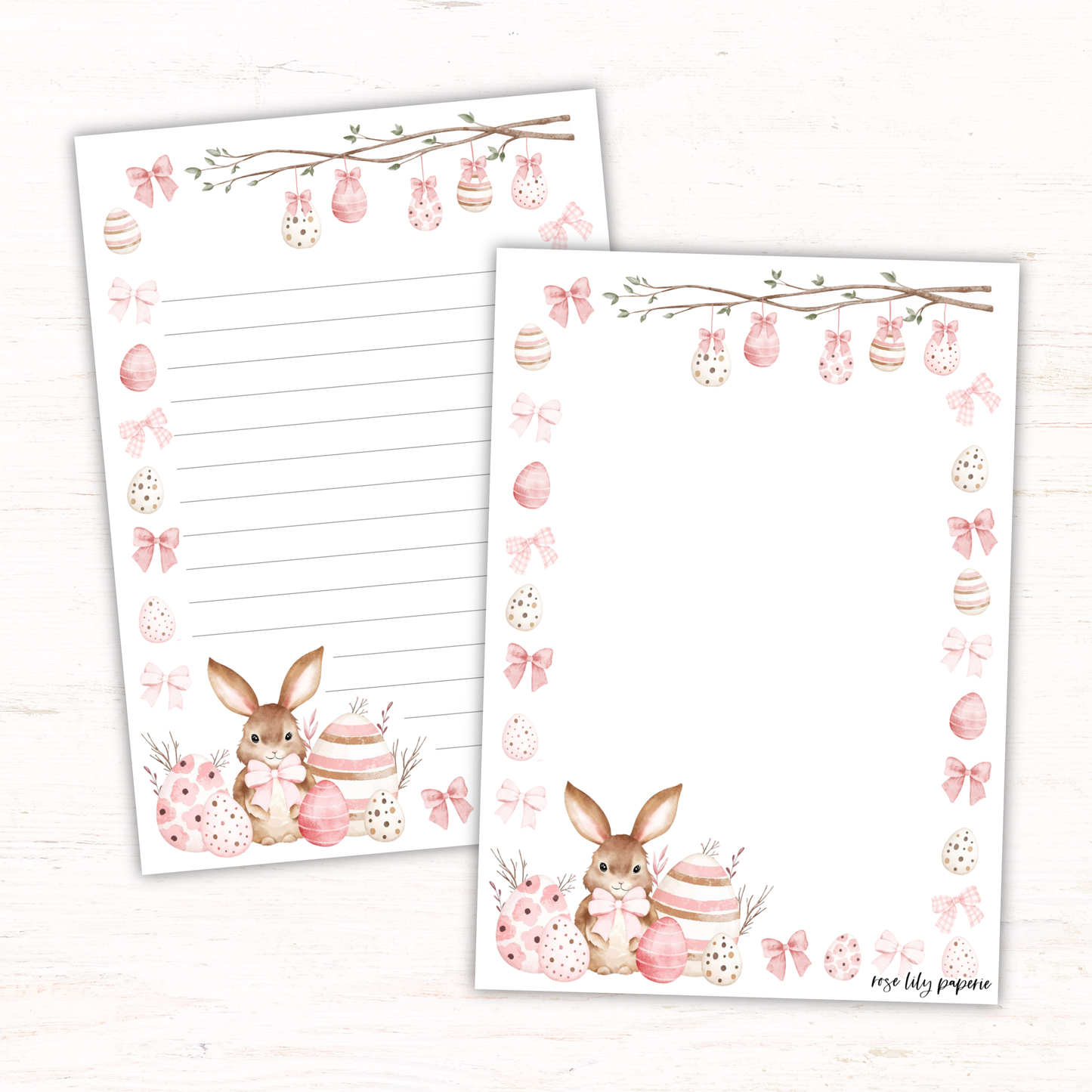Coquette Easter Writing Papers