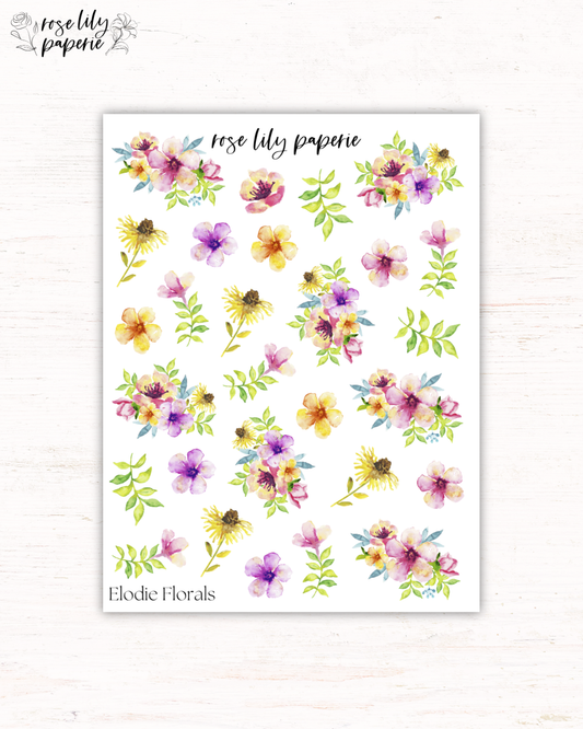 Elodie Floral Sticker Sheet
