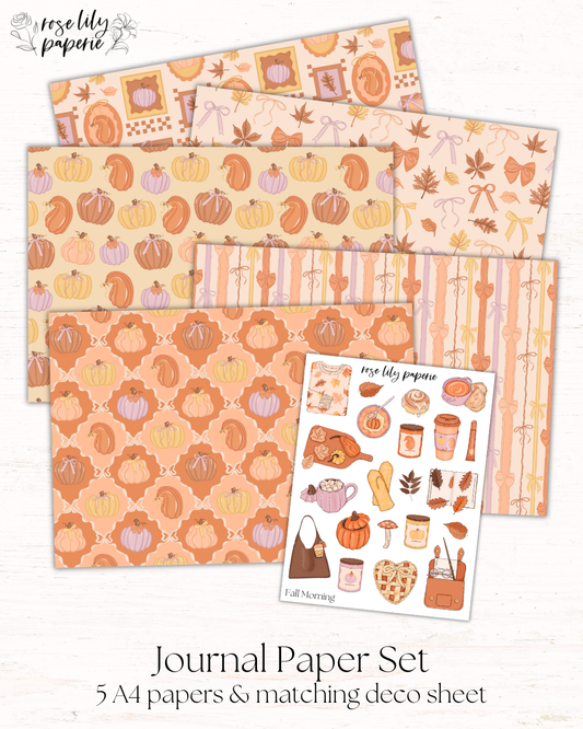 Fall Morning Journal Set